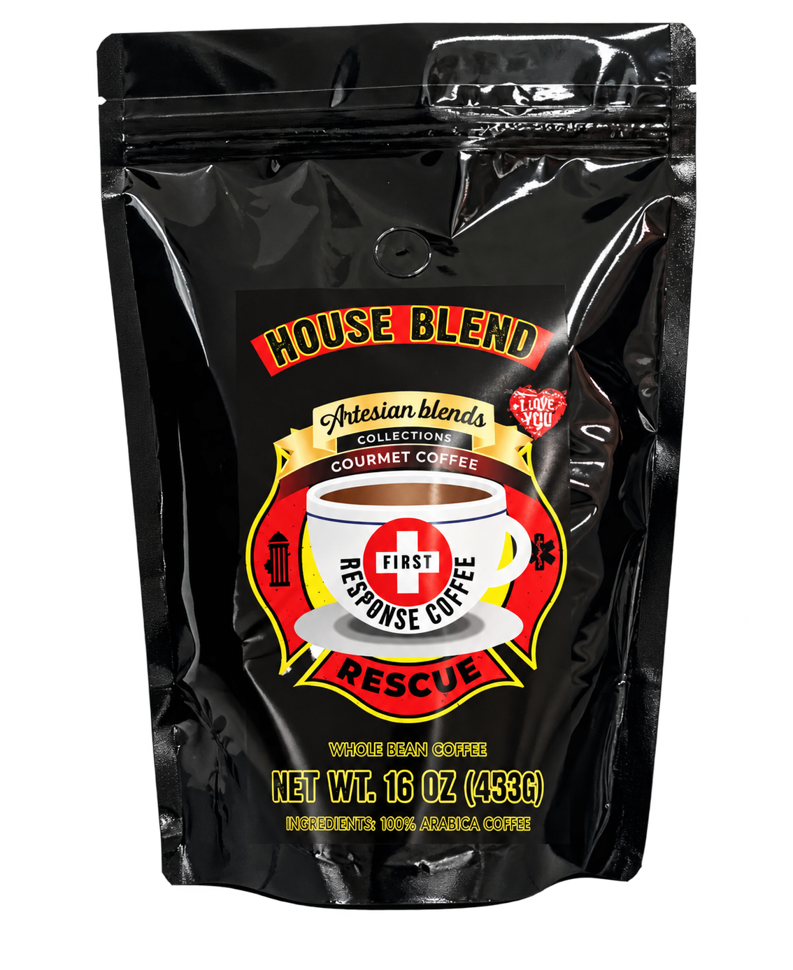 First Response Coffee House Blend coffee bag